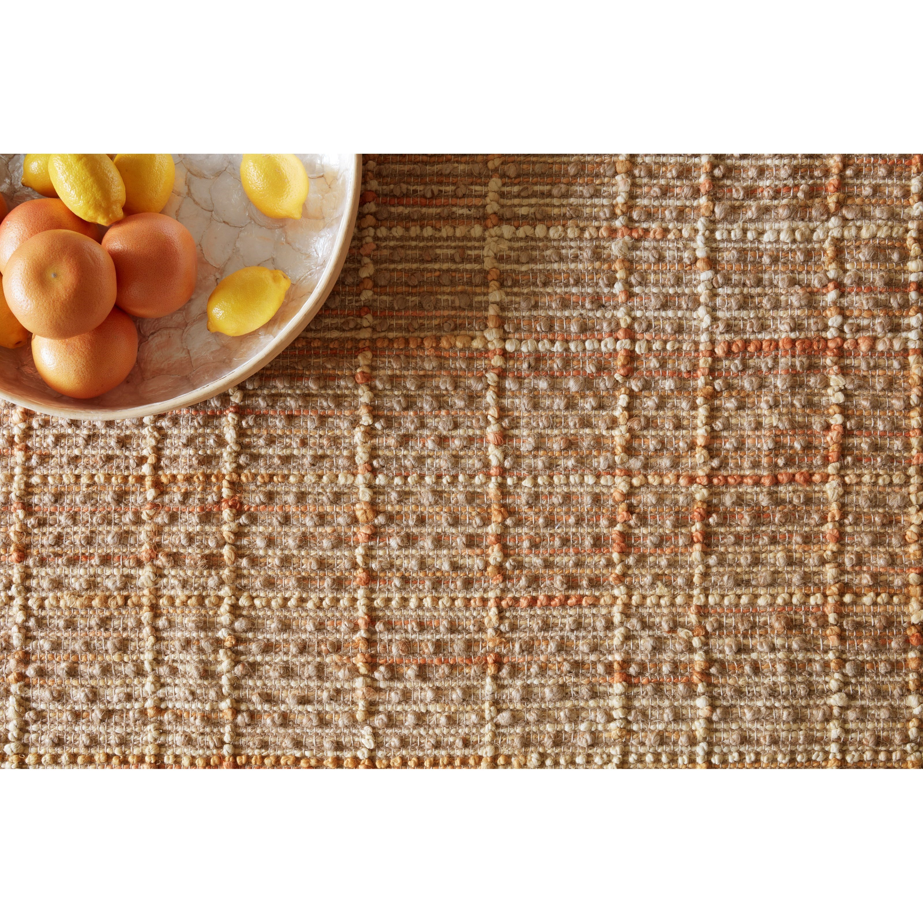 1'6" x 1'6"  Tangerine Rug