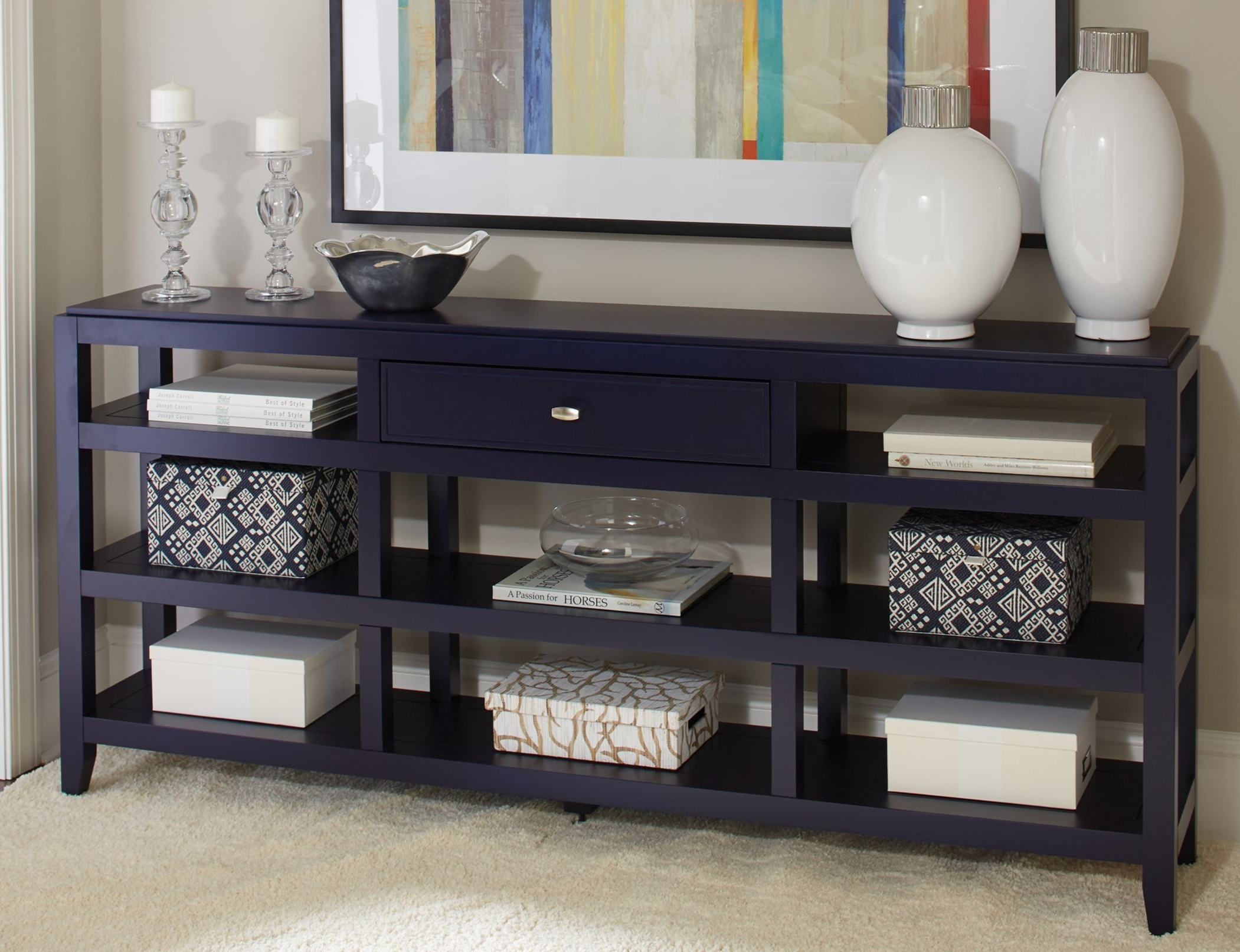 Customizable Open Console Cabinet