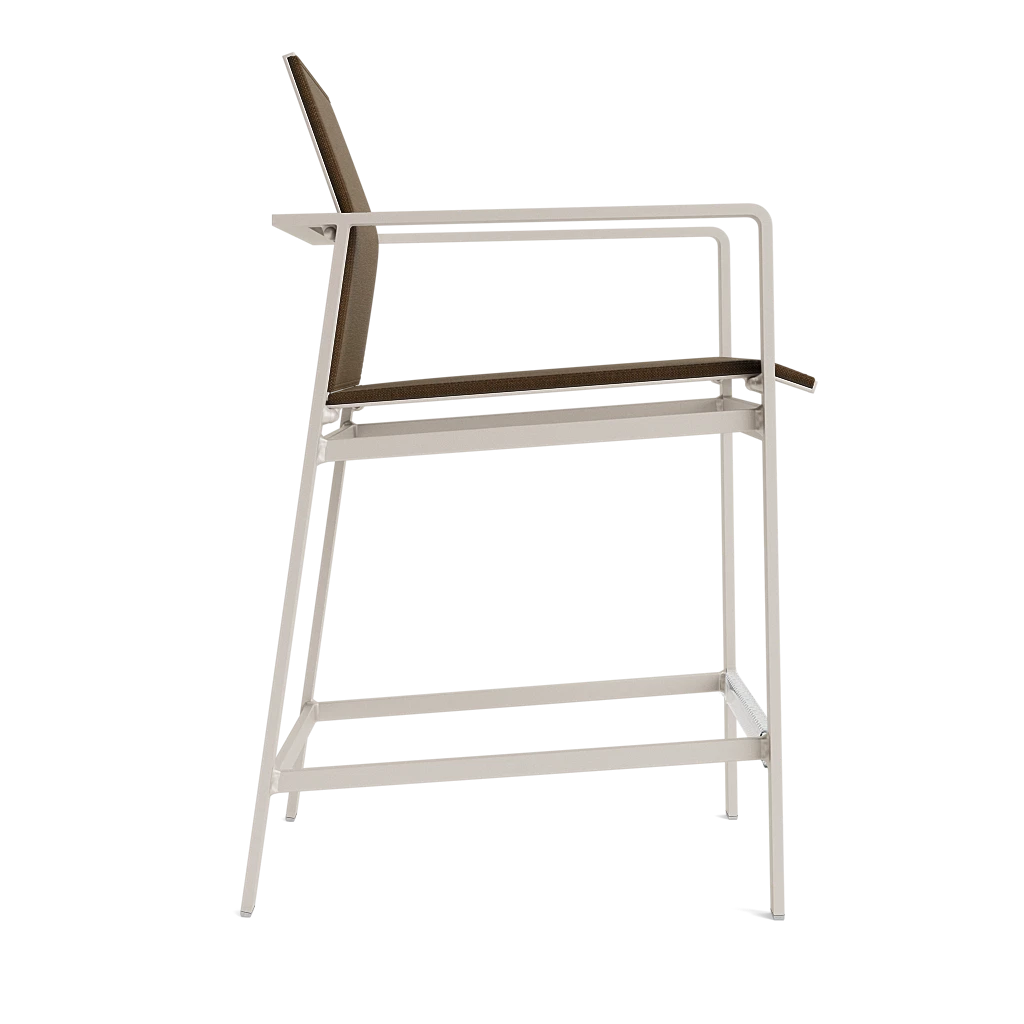 Brown Jordan Swim Modern Fixed Sling Counter Stool