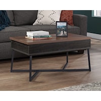 Industrial Lift-Top Coffee Table with Hidden Storage