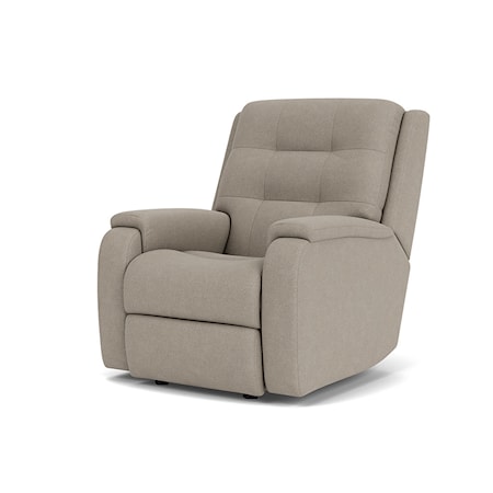 Power Headrest and Lumbar Rocking Recliner