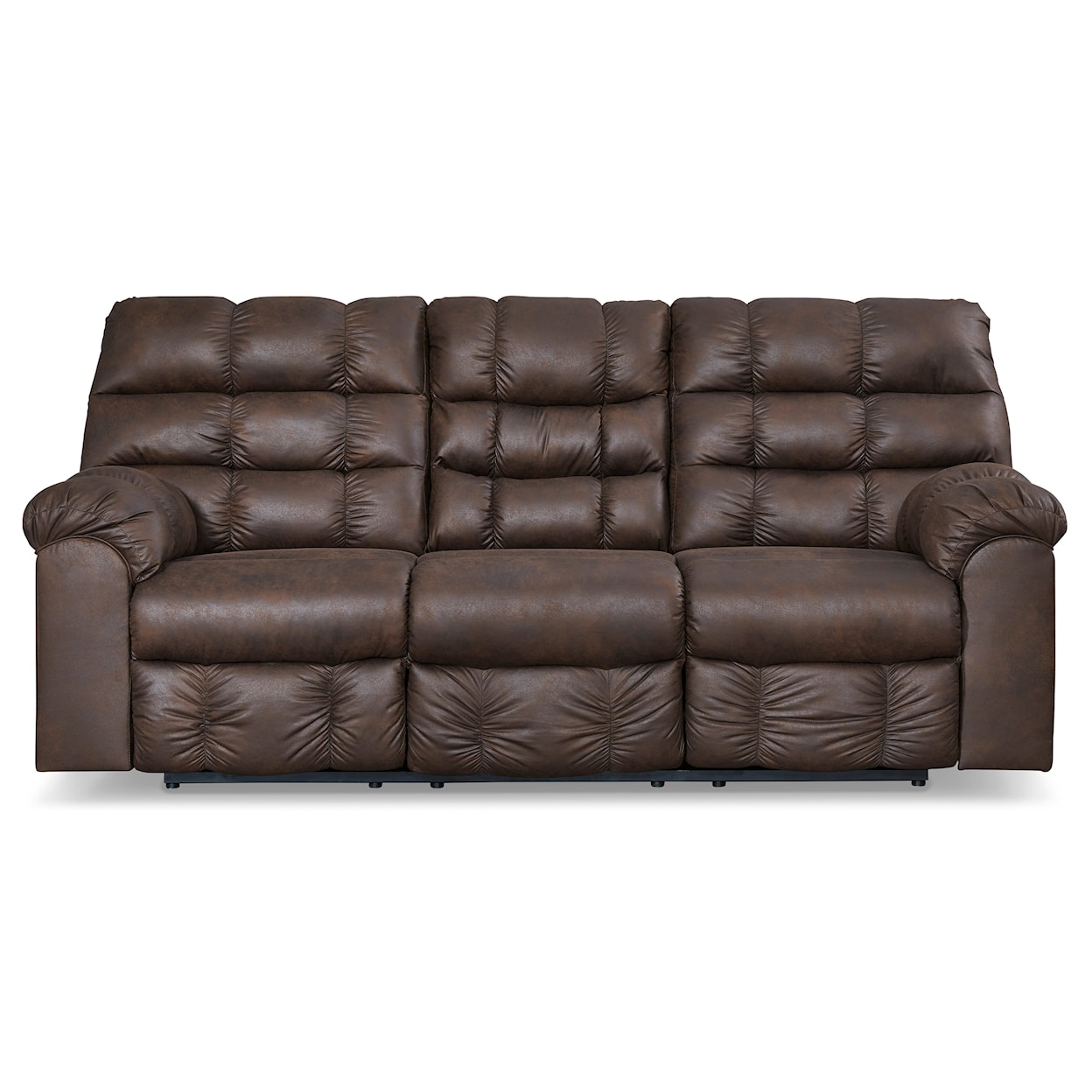 Signature Design by Ashley Furniture Derwin Reclining Sofa with Drop Down Table