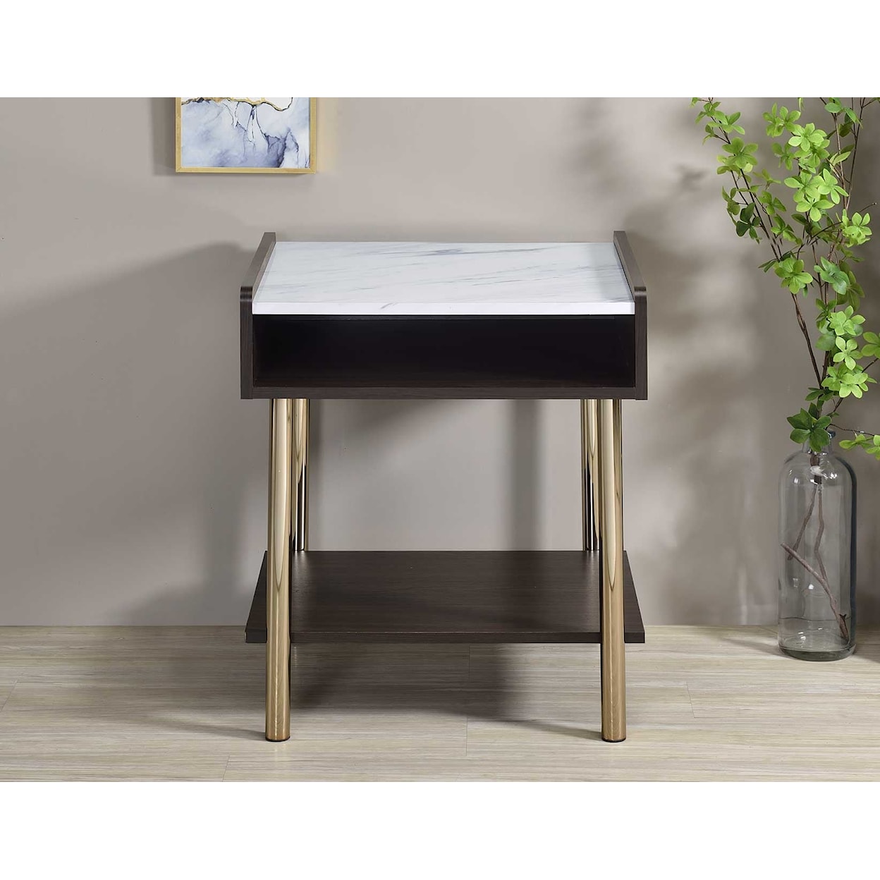 Steve Silver Carrie End Table with Storage