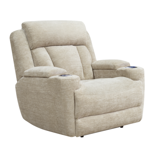 Casual Power Recliner with Power Headrest