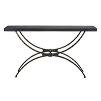 Spatial Console Table with Slate Top