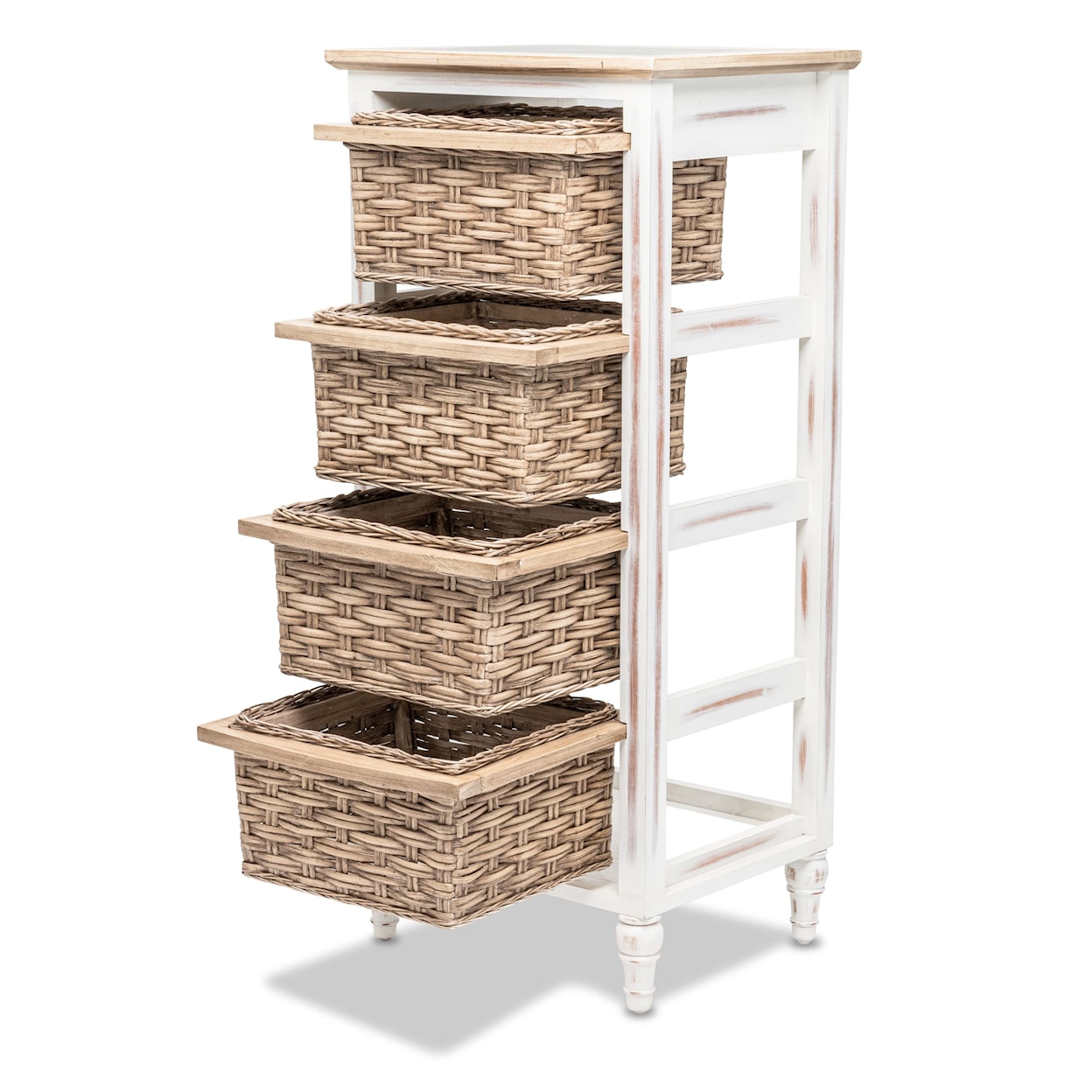 Sea Winds Trading Company Island Breeze Basket Storage Cabinet