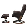 Stressless by Ekornes Stressless Ruby Medium Ruby Signature Recliner & Ottoman