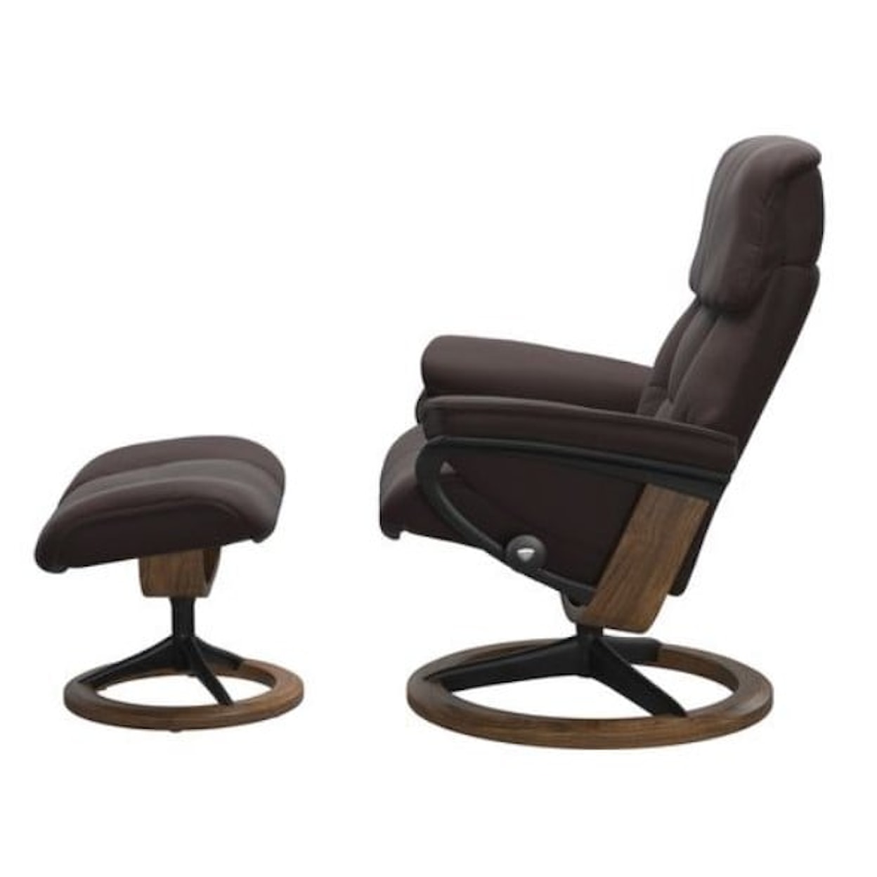 Stressless by Ekornes Stressless Ruby Medium Ruby Signature Recliner & Ottoman