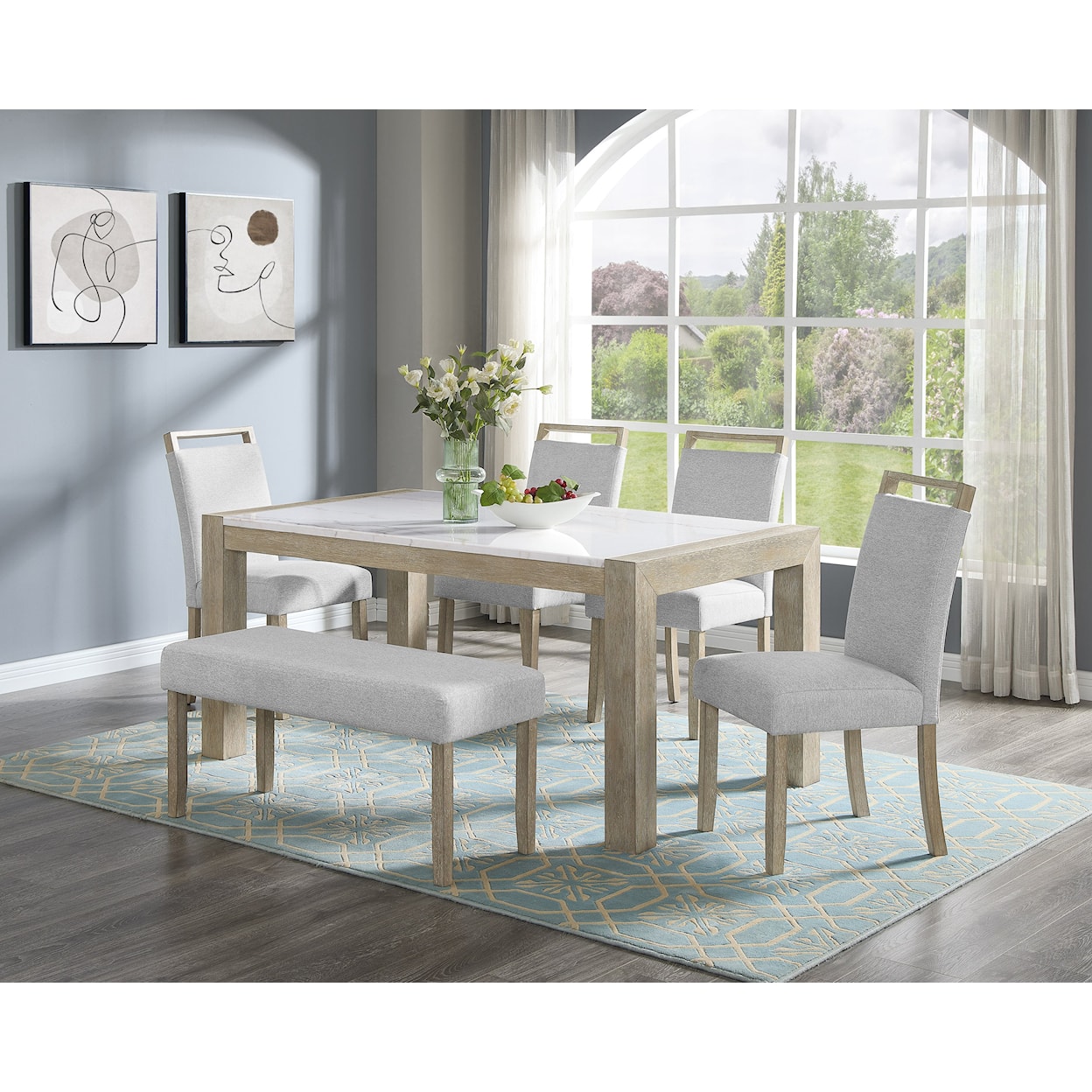 Crown Mark DUNE 6-Piece Dining Set