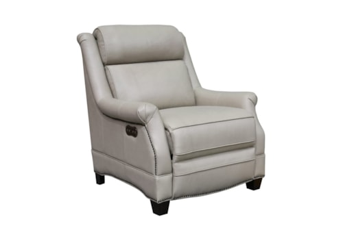 Transitional Power Recliner with Memory Button