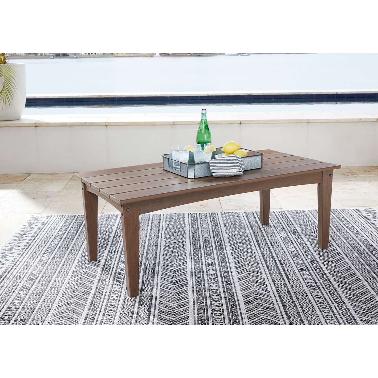 Ashley Furniture Signature Design Emmeline Outdoor Coffee Table
