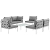 Modway Harmony Outdoor 7 Piece Sectional Sofa Set