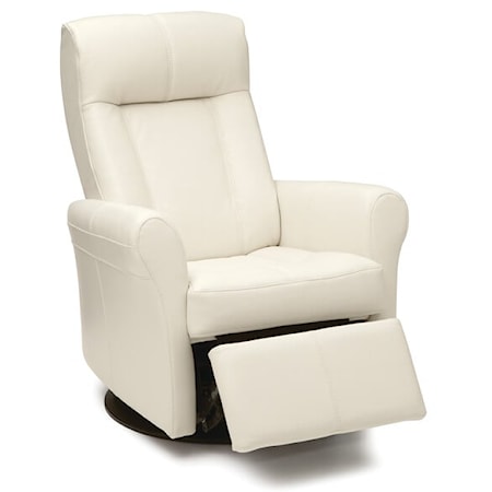 Yellowstone Swivel Glider Recliner with Rolled Arms and Defined Headrest