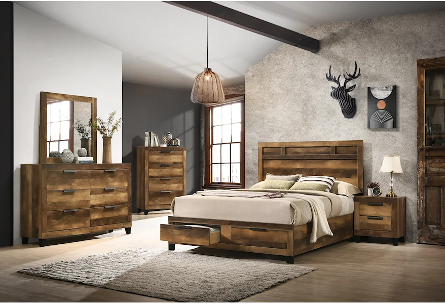 Morales King Bedroom Group by Acme Furniture at Carolina Direct