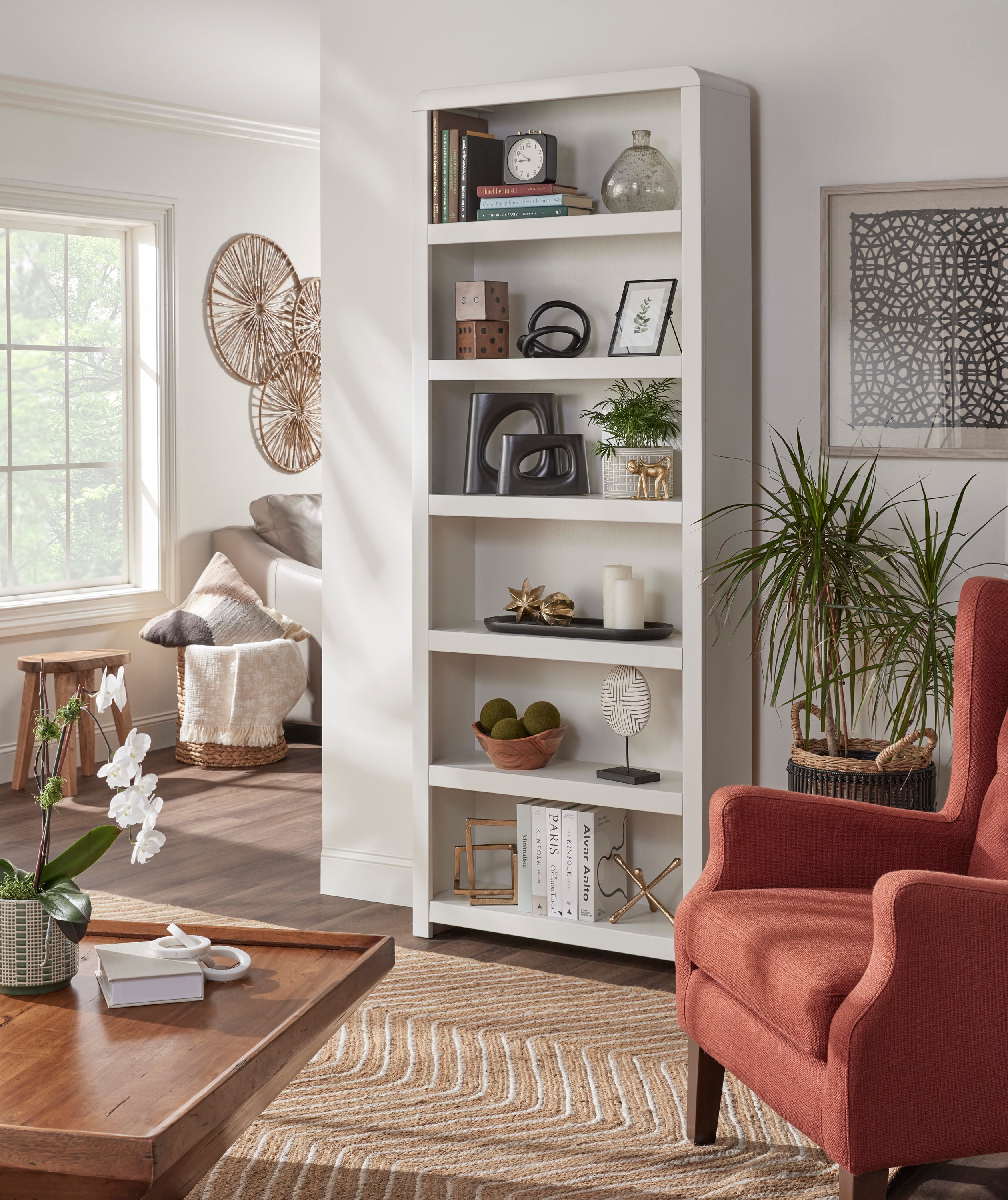 6-Shelf 84&amp;quot; Bookcase