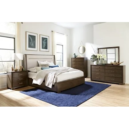 Transitional 5-Piece Queen Bedroom Set