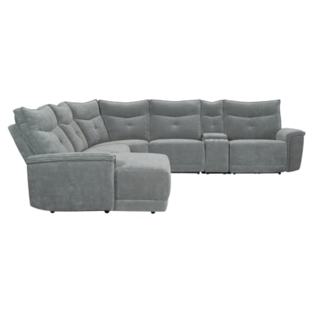 6-Piece Manual Reclining Sectional Sofa