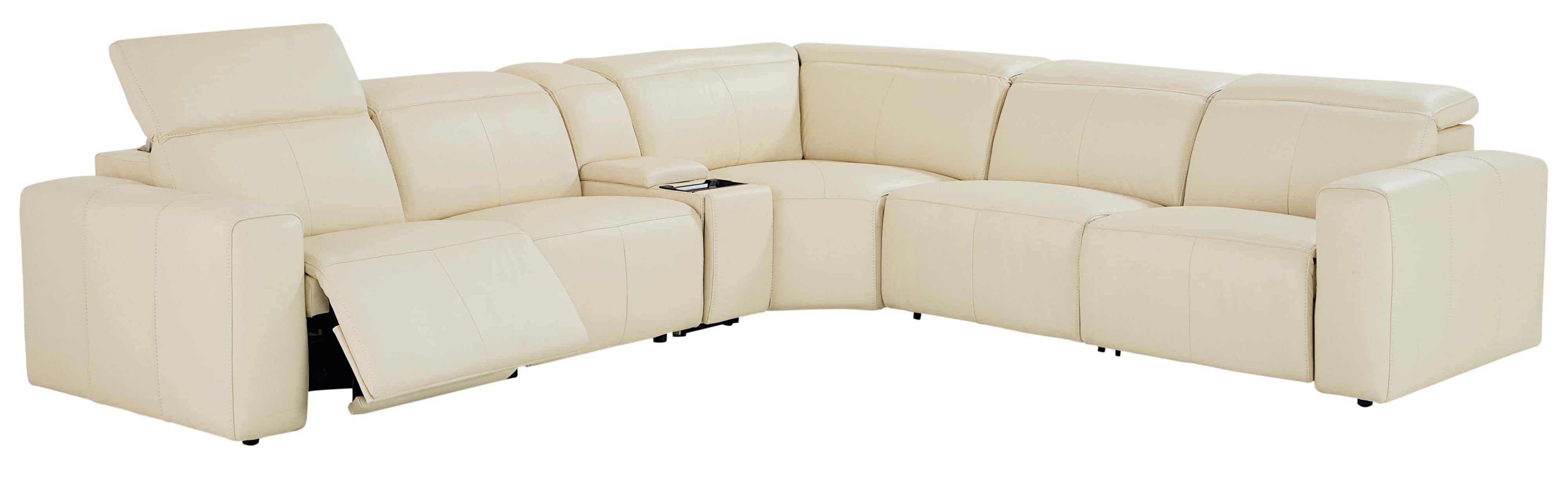 Bassett Club Level - Airy L-Shaped Sectional with Console Table