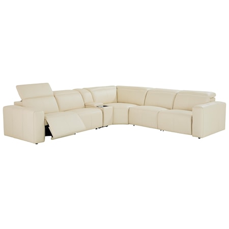 L-Shaped Sectional with Console Table