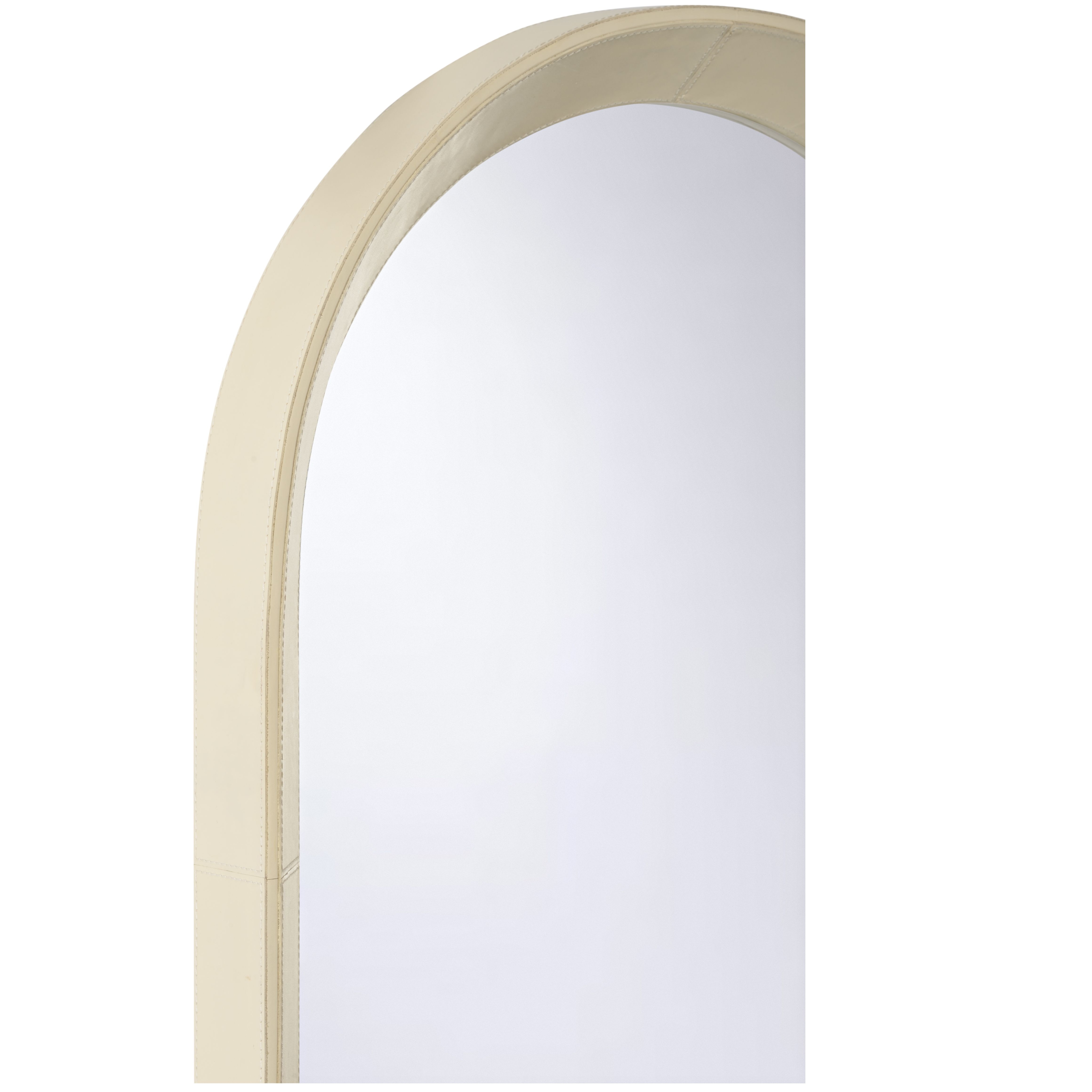 Chelsea House Chelsea House Misc Oval Leather Mirror
