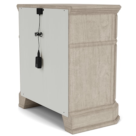 3-Drawer Nightstand with Dual USB Ports