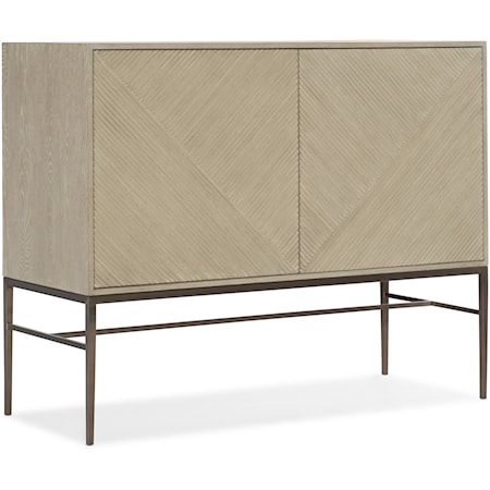 Contemporary 2-Door Credenza with Soft-Close Doors