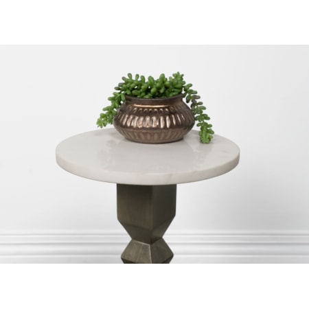 Colette Marble Top Side Table and