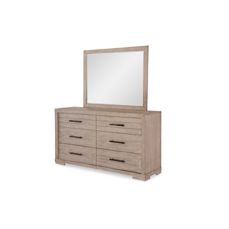 6-Drawer Dresser and Mirror Set