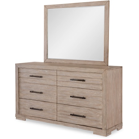 6-Drawer Dresser and Mirror Set