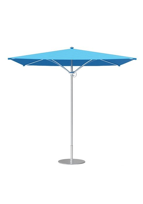 Trace 10' Square Manual Lift Free-Standing Umbrella