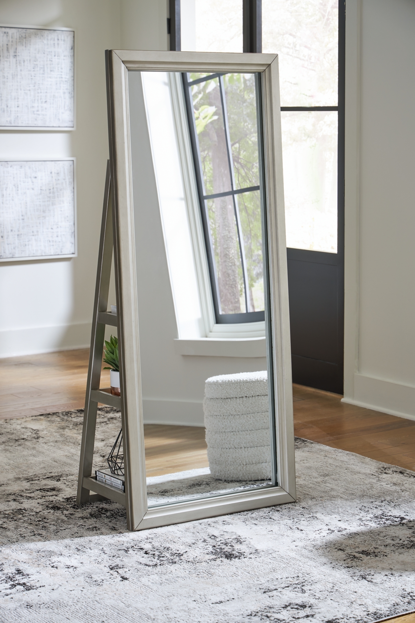 Signature Design by Ashley Evesen Floor Standing Mirror/Storage