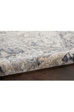 kathy ireland Home by Nourison Moroccan Celebration 5'3" x 7'3" Navy Rectangle Rug