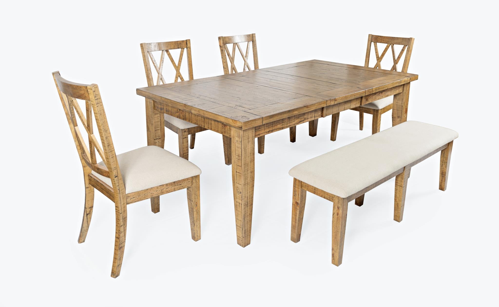 6-Piece Table and Chair Set with Bench