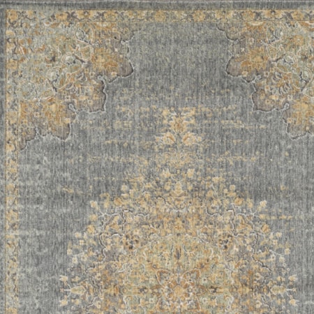 2&apos;3&quot; x 7&apos;6&quot; Runner Slate Grey Elegance Rug