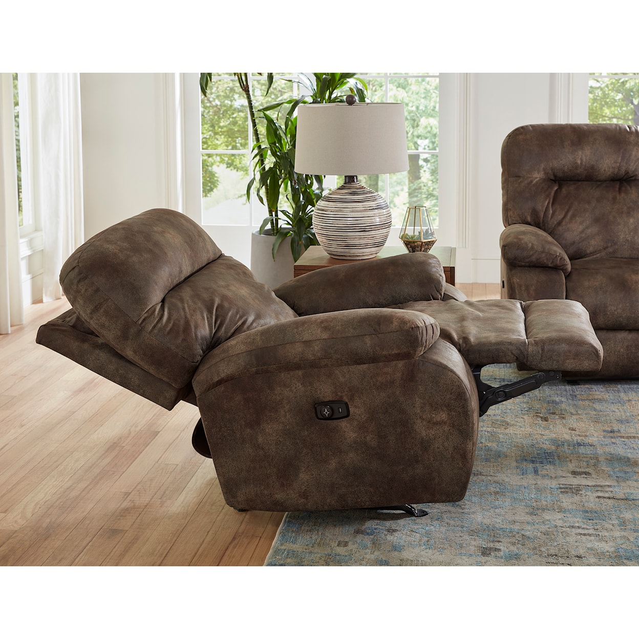 Best Home Furnishings Arial Power Rocking Recliner w/ Headrest
