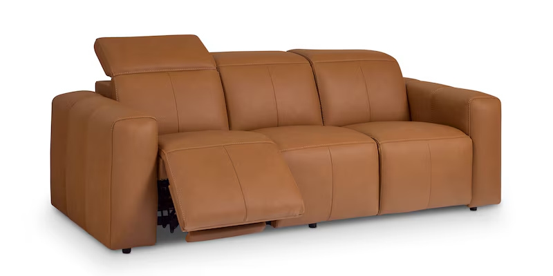 Airy Leather Power Reclining Sofa
