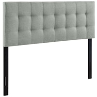 King Upholstered Fabric Headboard