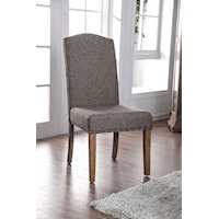 Set of 2 Rustic Side Chairs with Nailhead Trim