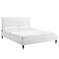 Performance Velvet Twin Platform Bed