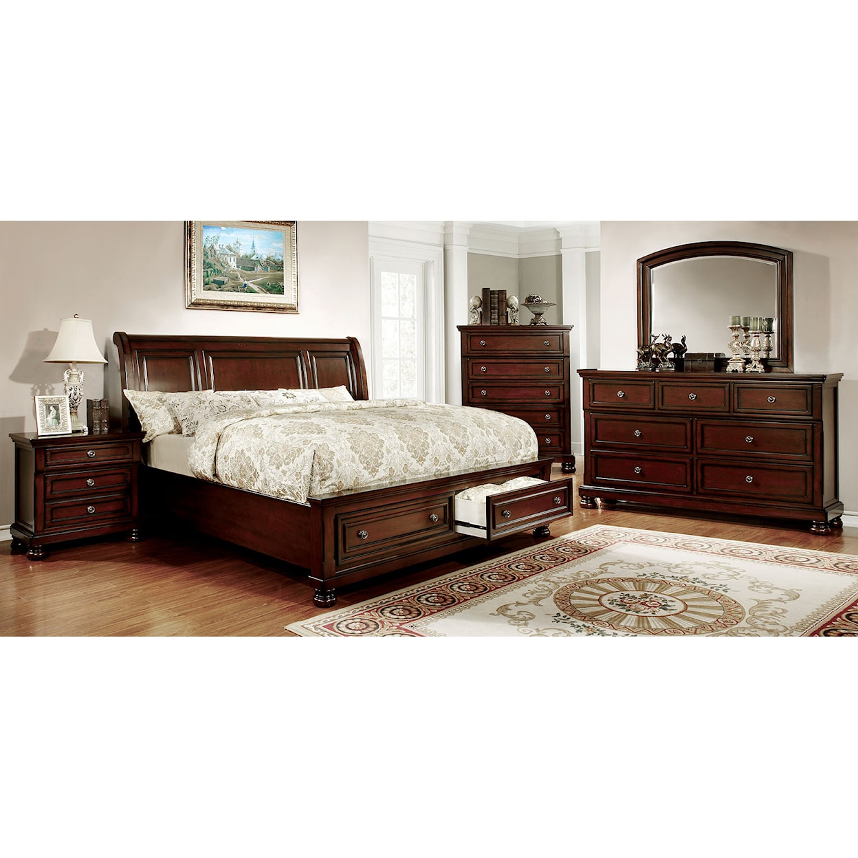 Furniture of America - FOA Northville 5-Piece Queen Bedroom Set