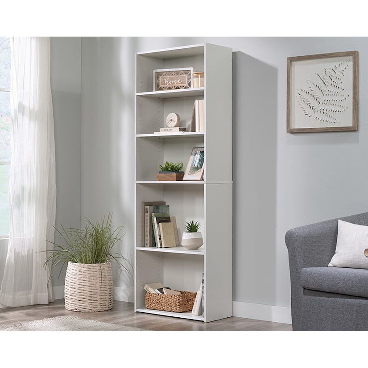 Sauder Beginnings 5-Shelf Bookcase