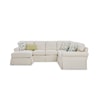 Craftmaster 917450BD 3-Pc Slipcover Sectional Sofa w/ LAF Chaise