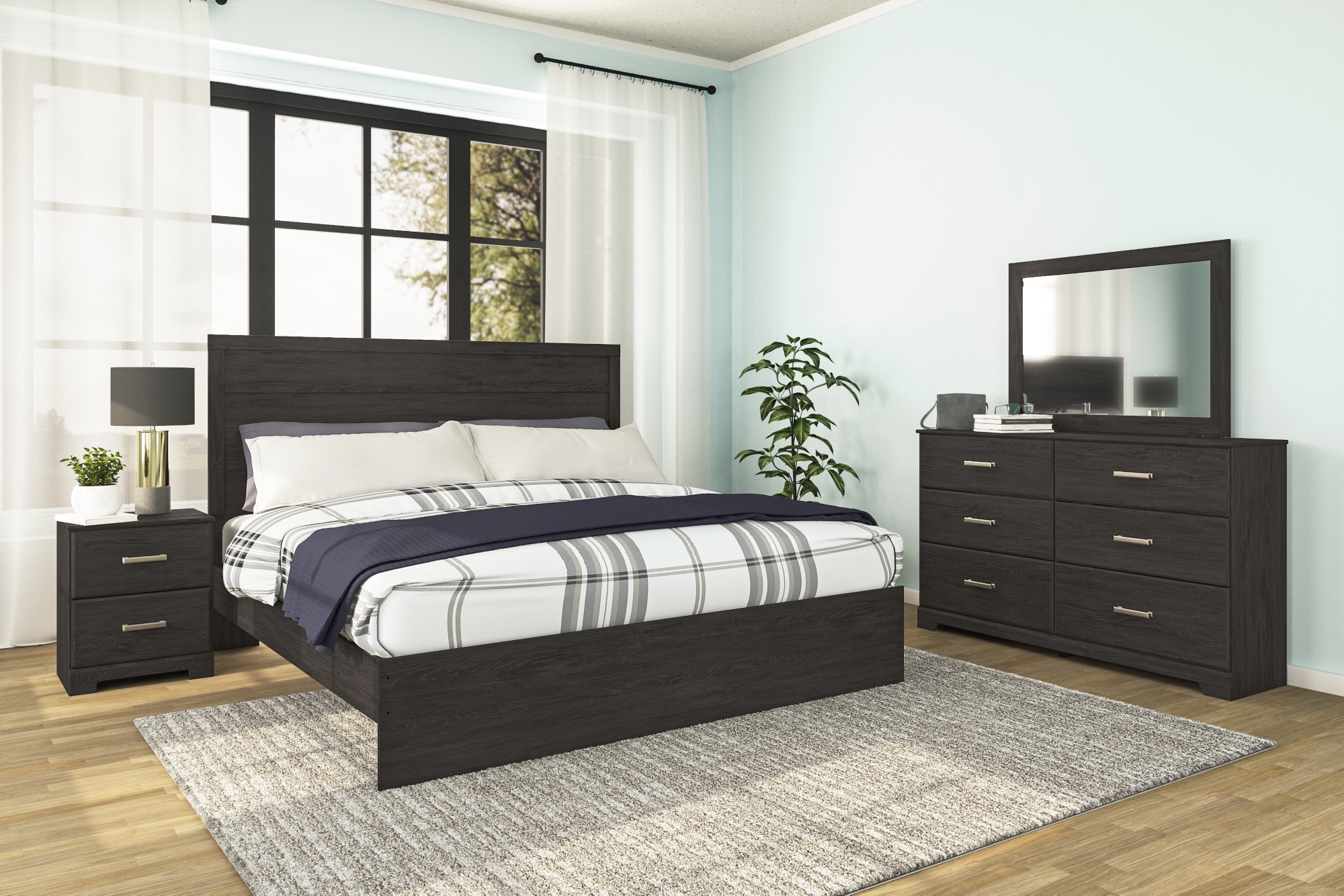 Signature Design by Ashley Belachime 4pc King Panel Bedroom Set