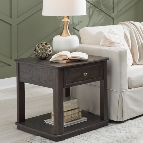 Contemporary Single Drawer End Table