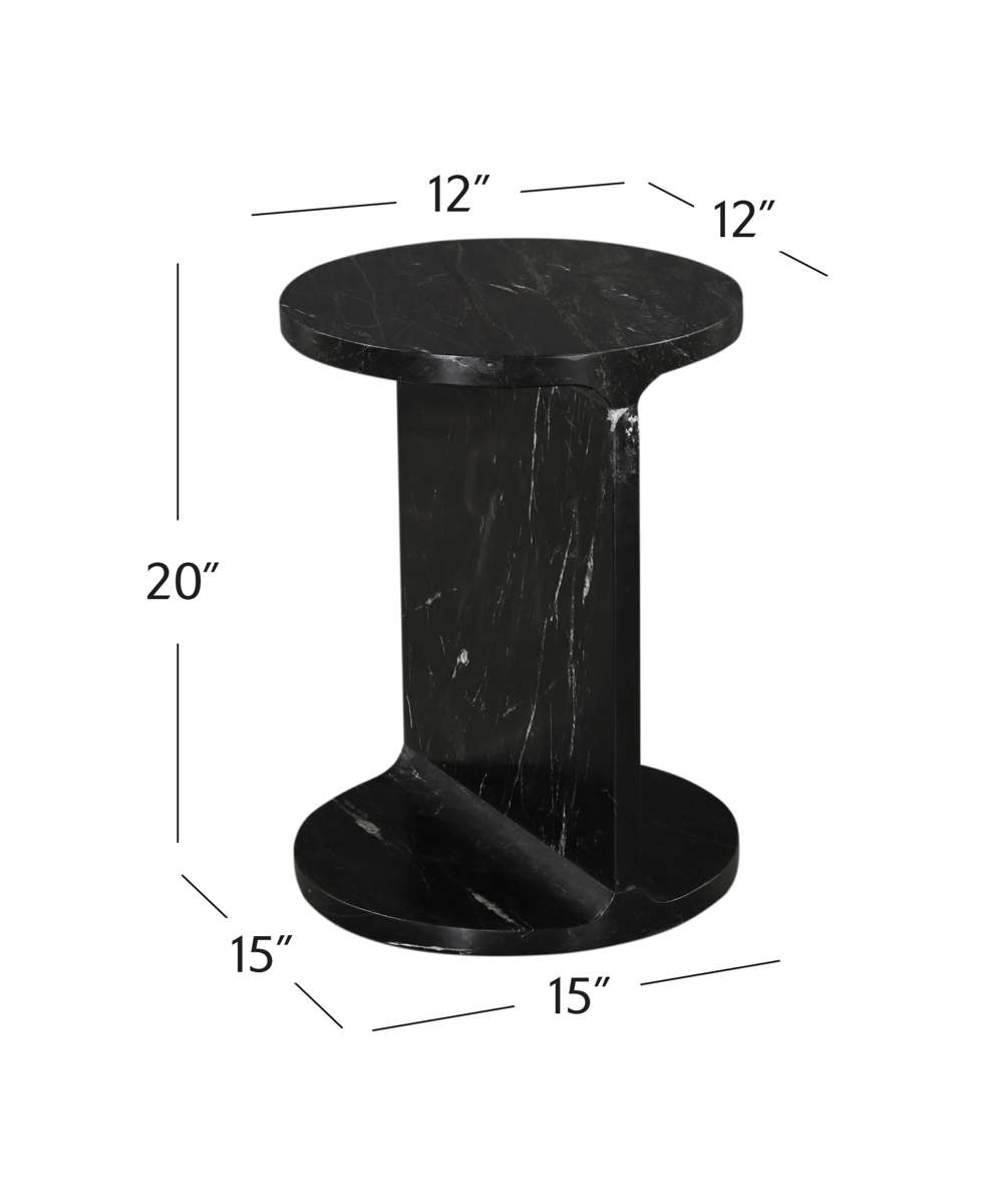 Bassett Mirror Accent Tables Emmett Black Accent Table