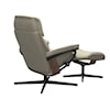 Stressless by Ekornes Stressless Ruby Large Ruby Cross Recliner & Ottoman