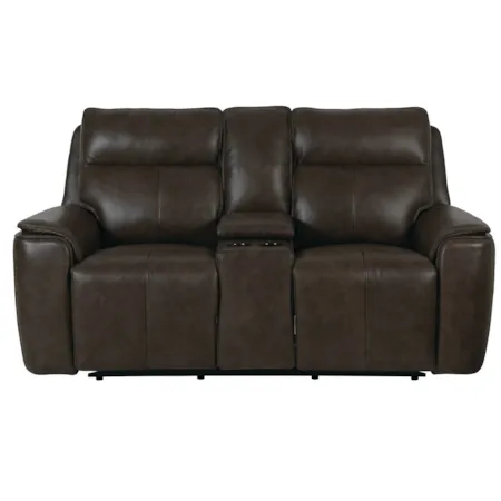 Motion Loveseat w/Power & Console