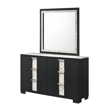 Dresser & Mirror Set