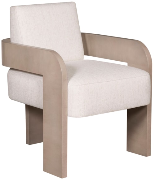 Modern Upholstered Dining Arm Chair