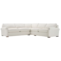 Contemporary 2-Piece Sectional with Left-Facing Corner Sofa